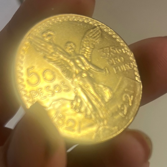 1821 - 1921 Commemorative 50 Peso Gold Coin - Picture 1 of 3